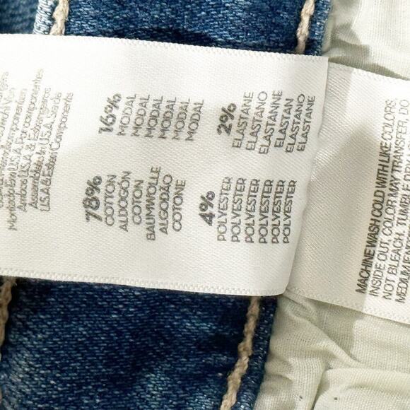 Mother The Mid Rise Dazzler Ankle Fray Jeans In Riding The Cliffside Size 31 NWT - Picture 10 of 12